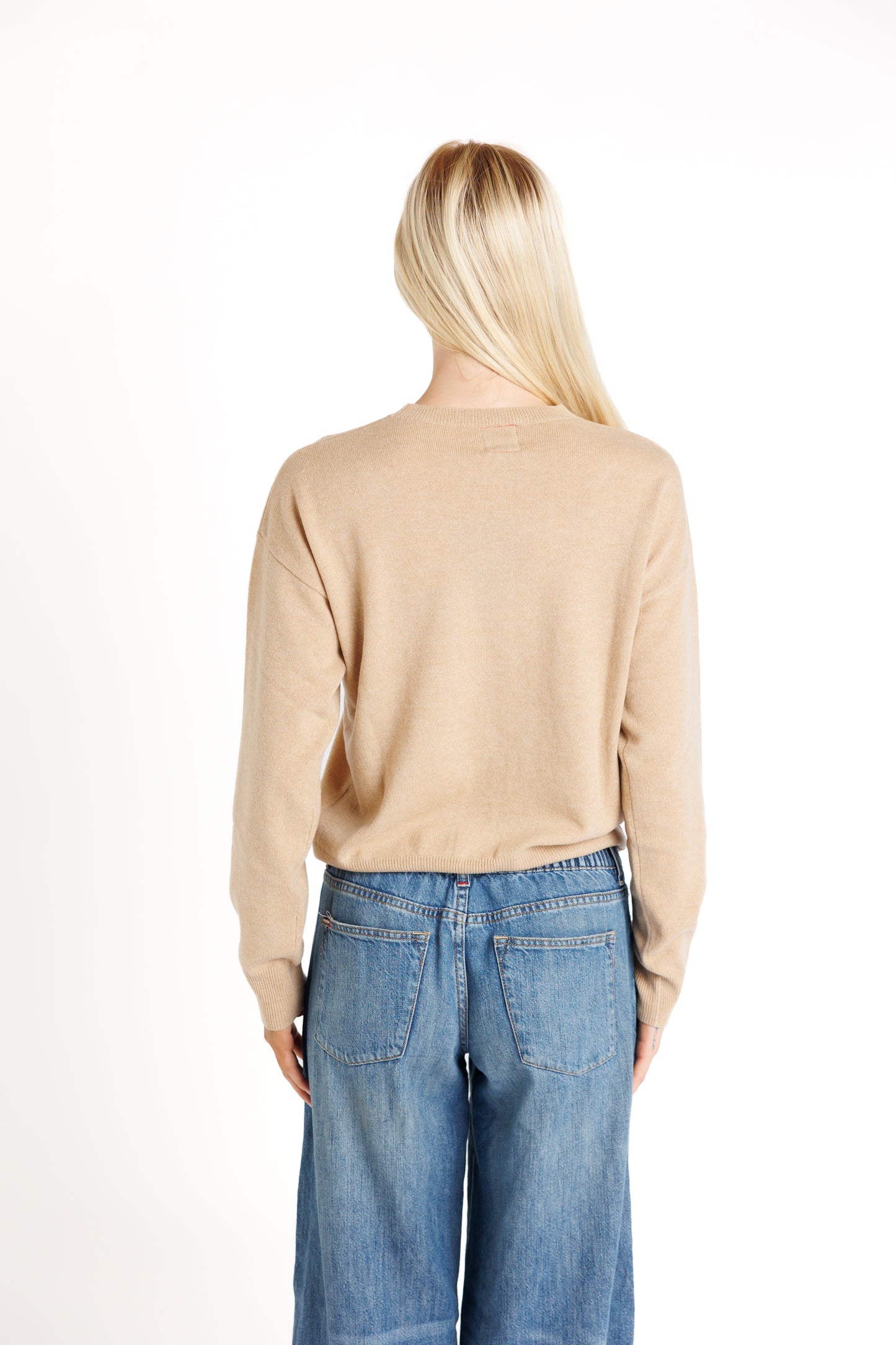 The Crew Neck. Camel