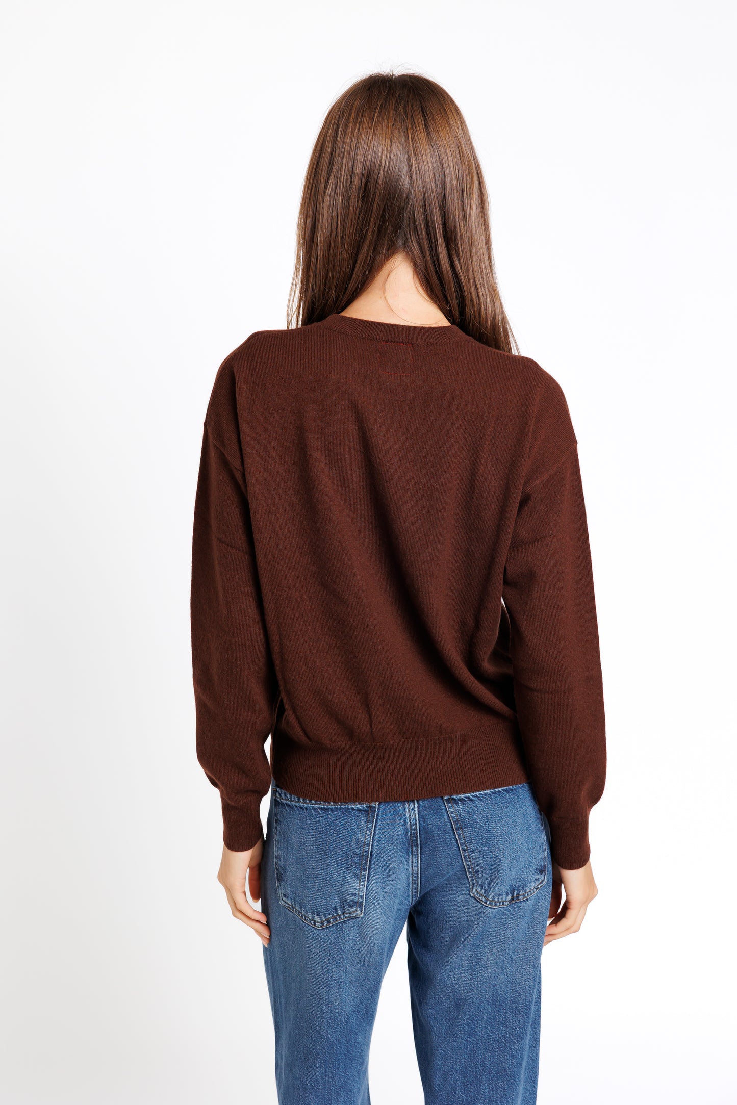 The Crew Neck. Brown