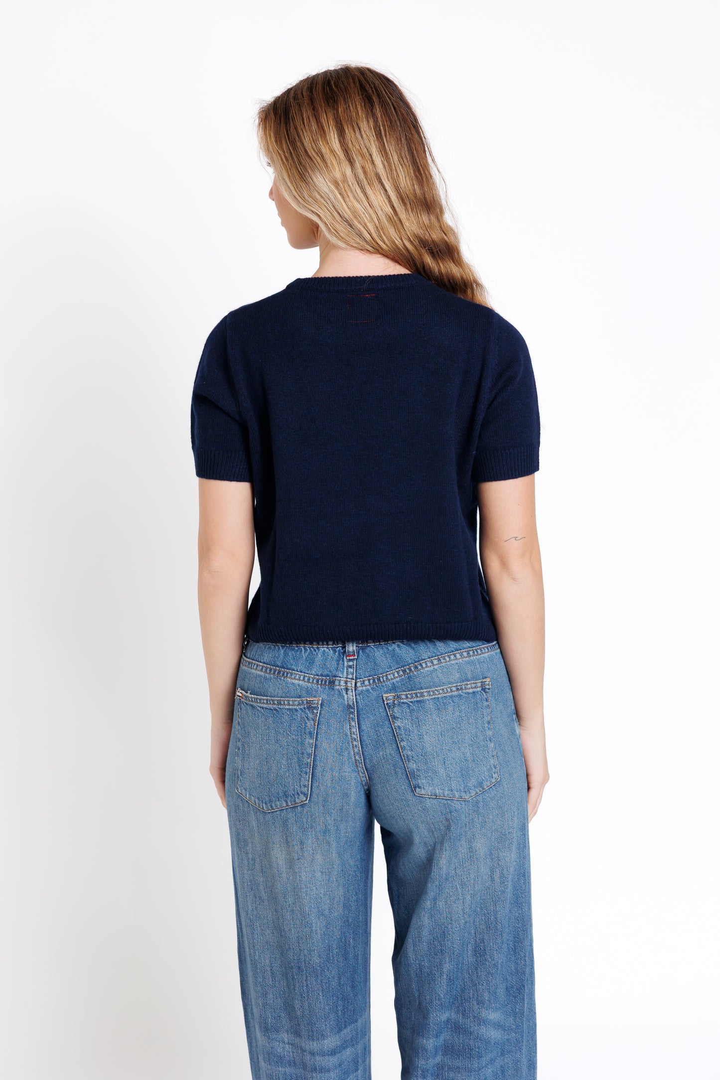 The Short Sleeve. Navy Blue