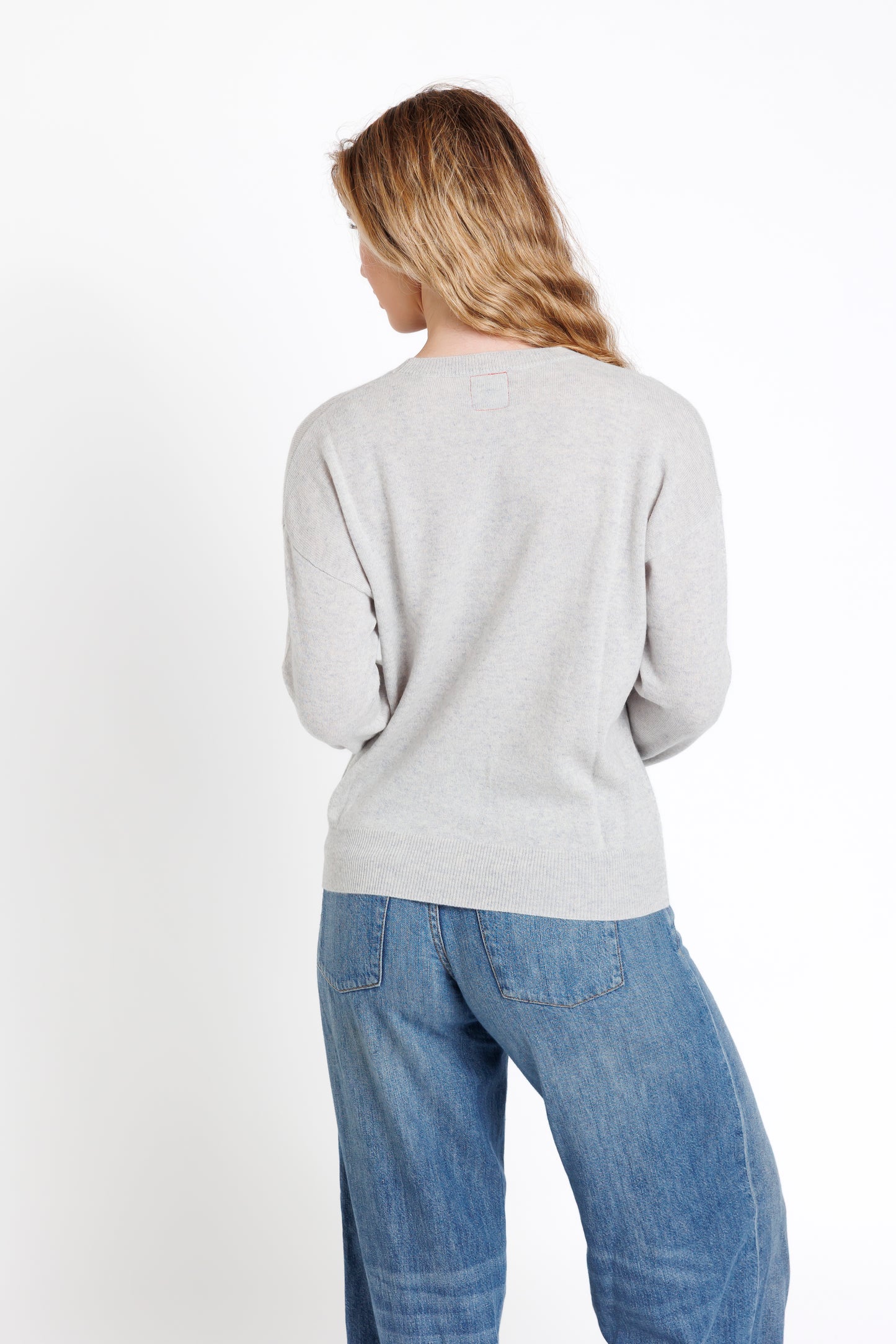 The Crew Neck. Light Gray