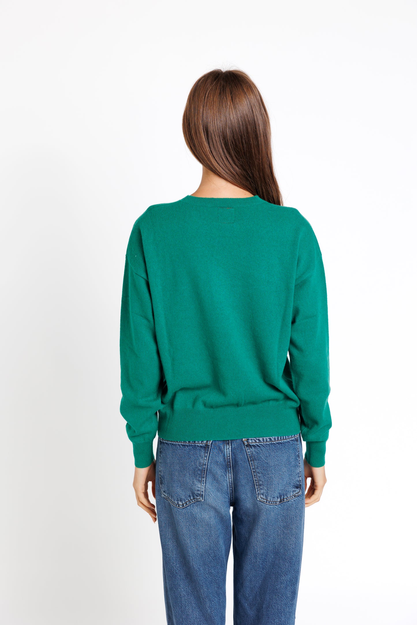 The Crew Neck. Emerland Green