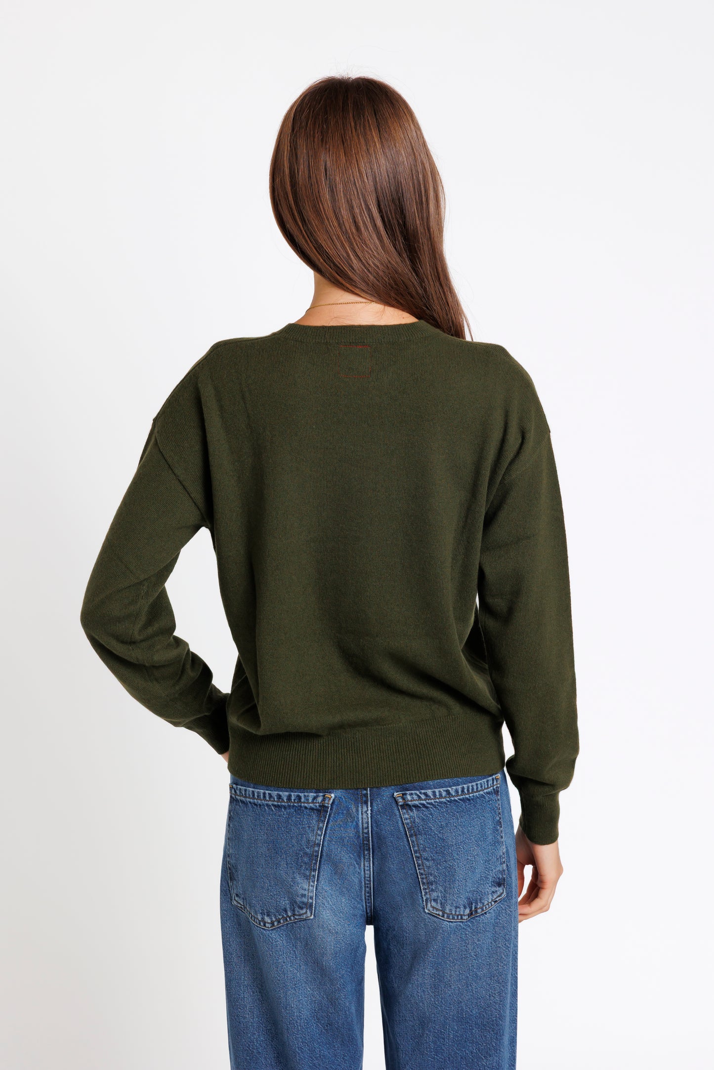 The Crew Neck. Olive Green