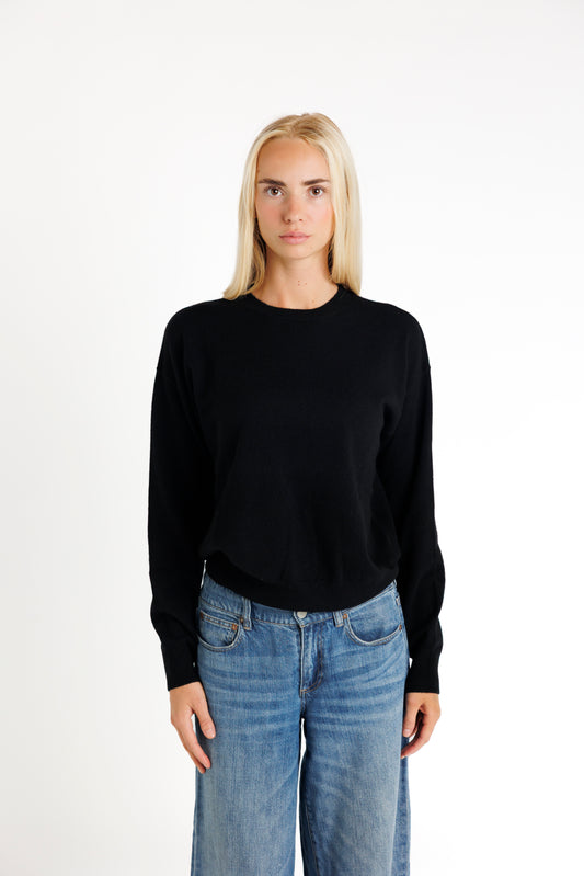 The Crew Neck. Black
