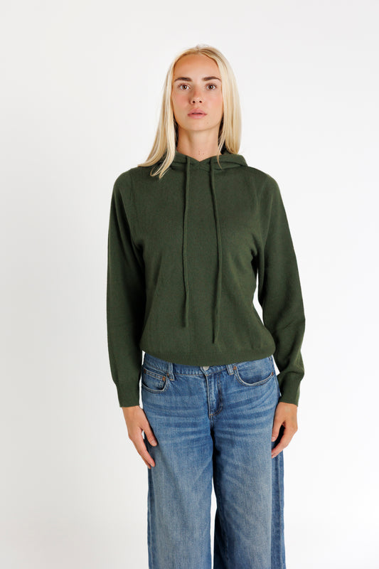 The Hoodie. Forest Green