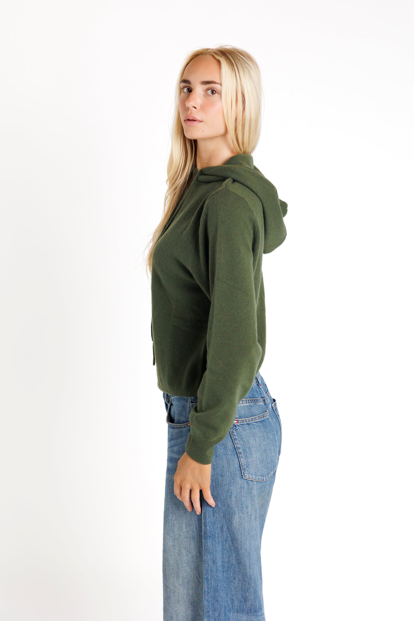 The Hoodie. Forest Green