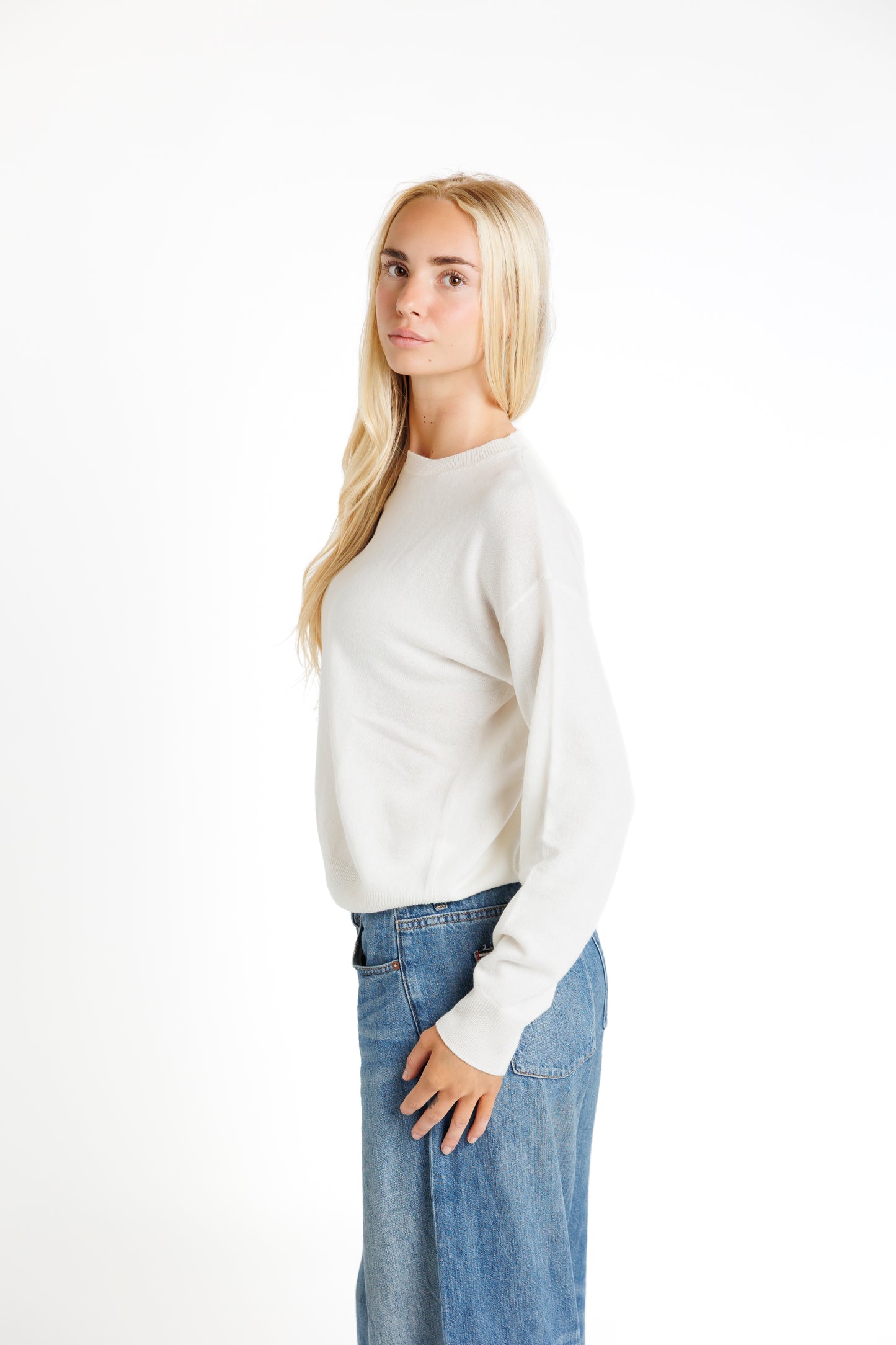 The Crew Neck.  Off White
