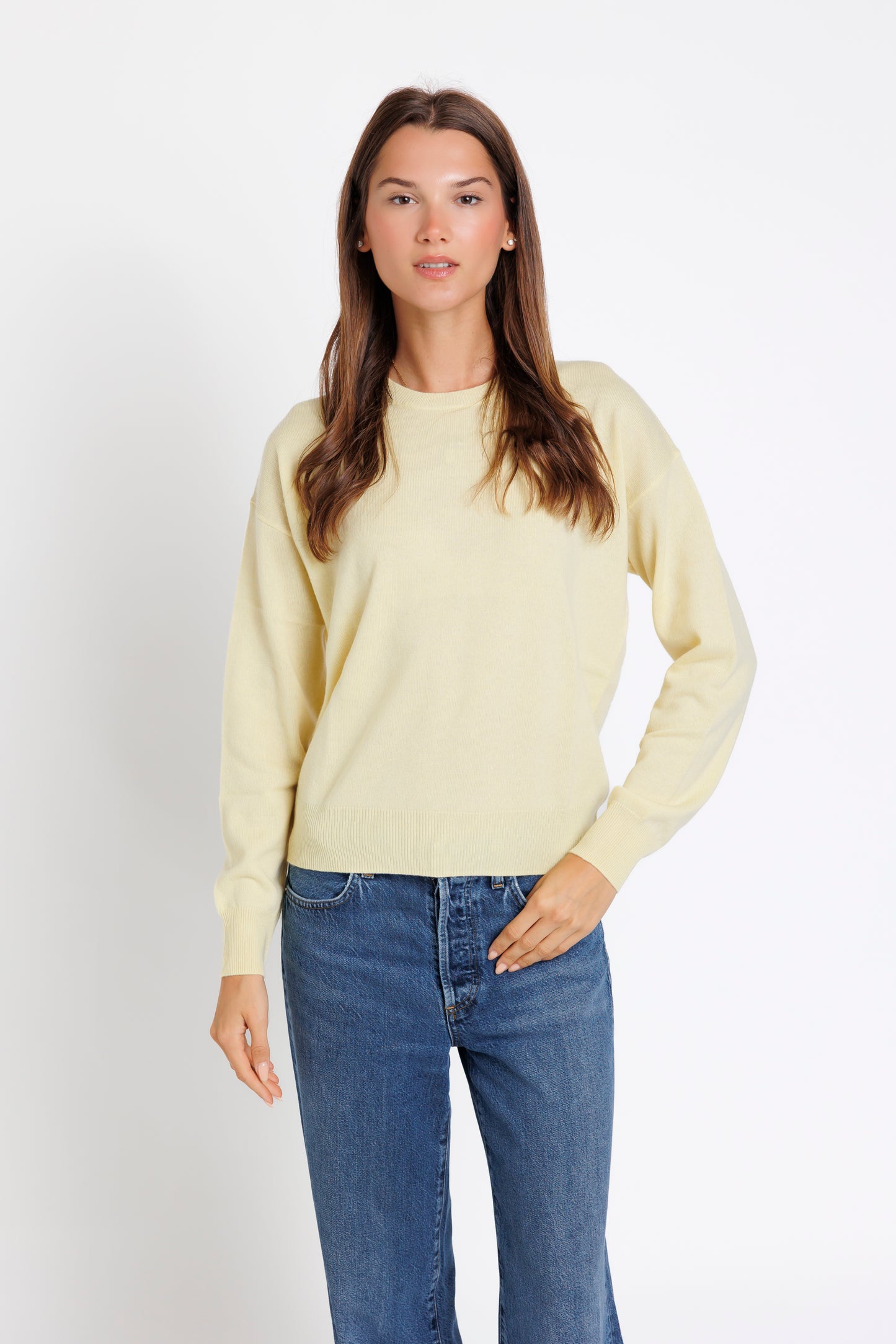 The Crew Neck. Butter Yellow