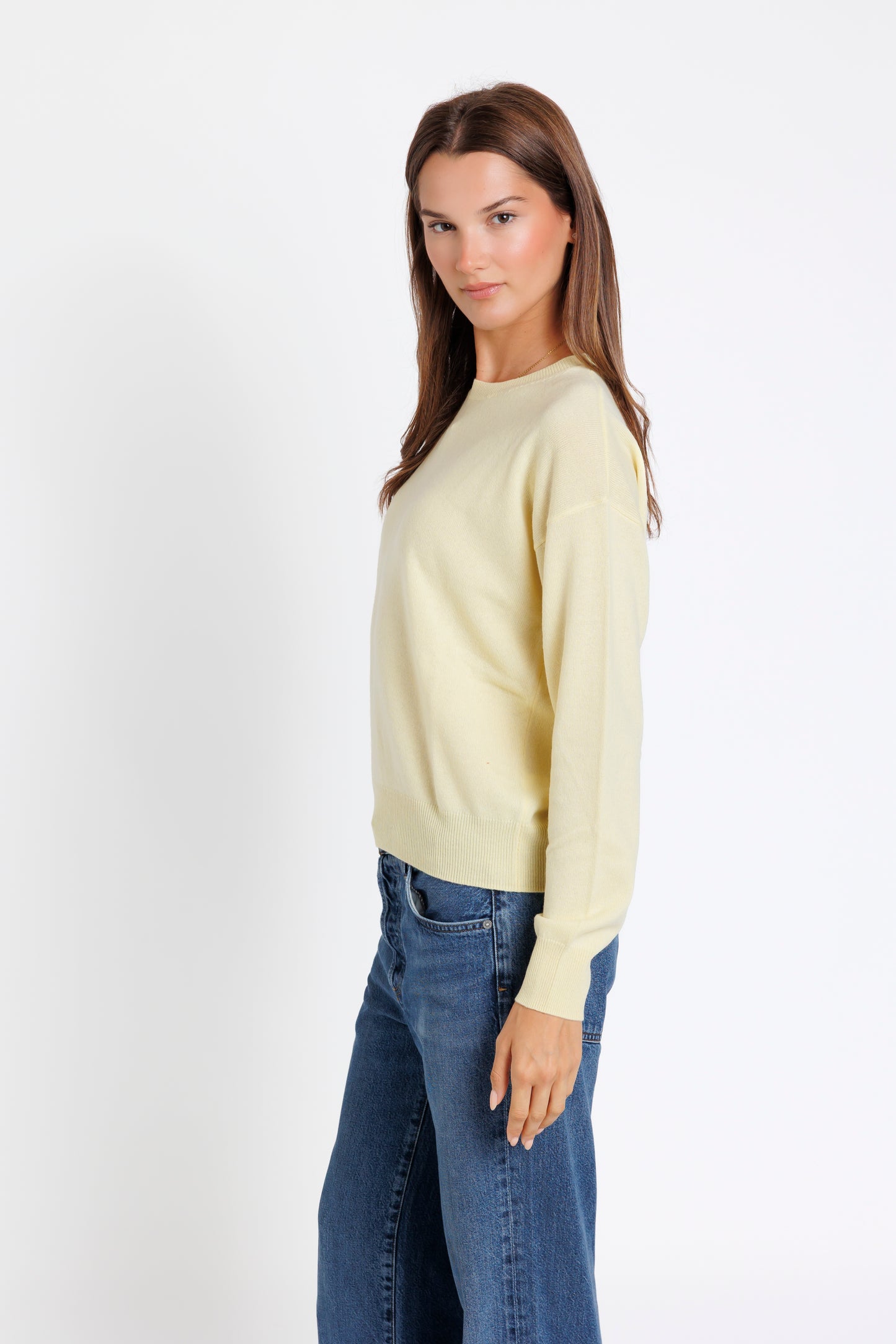 The Crew Neck. Butter Yellow
