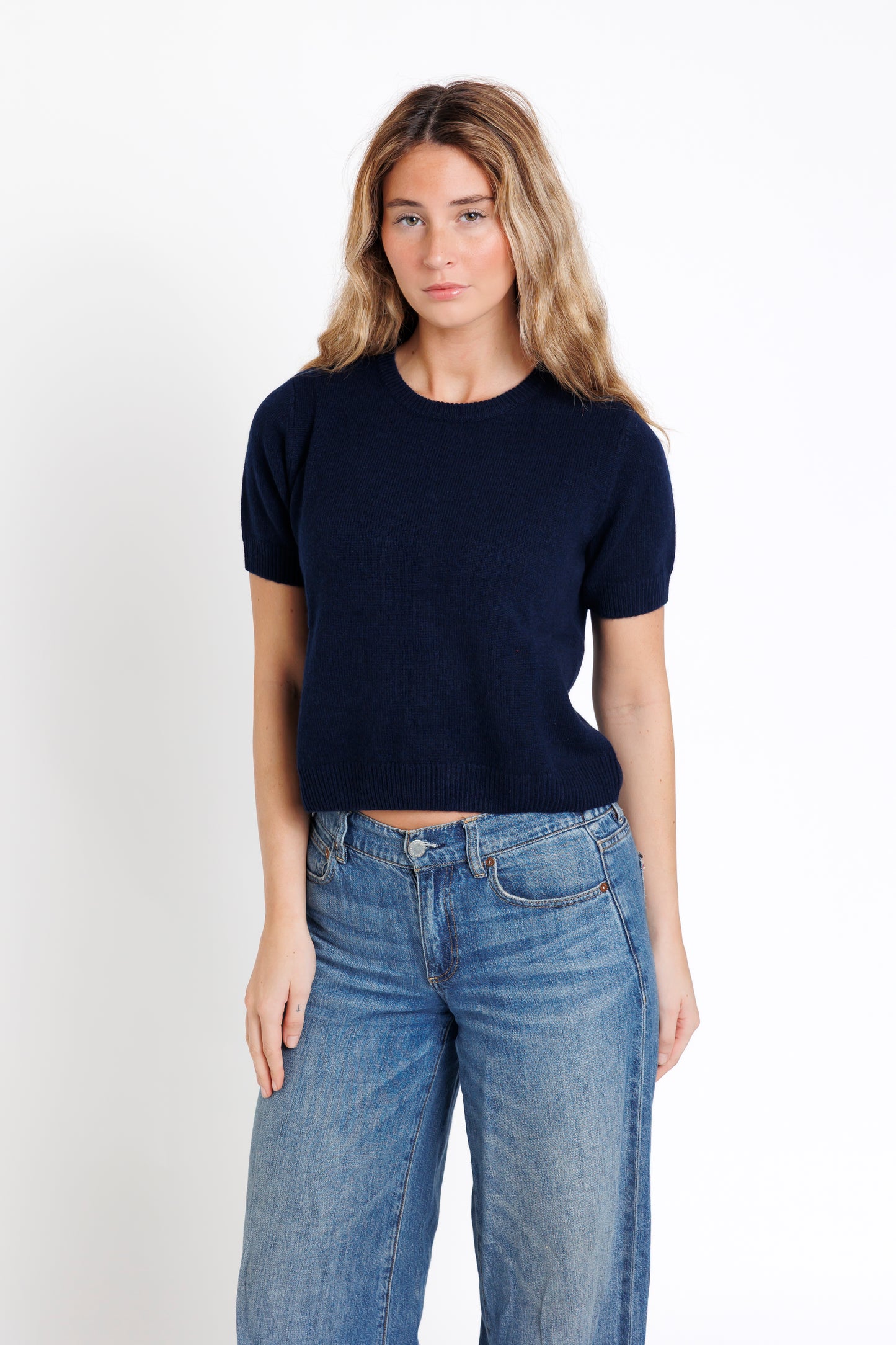 The Short Sleeve. Navy Blue