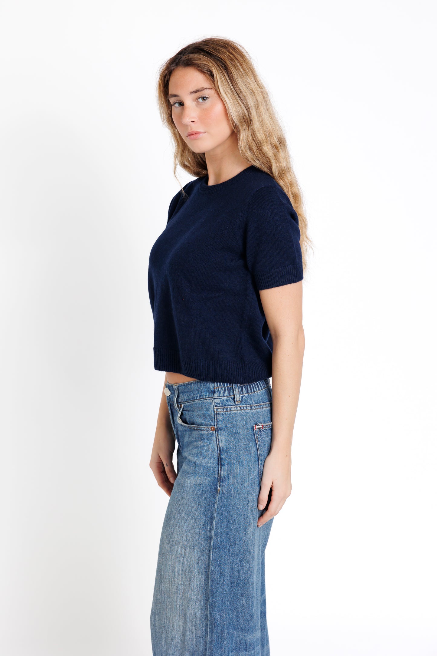 The Short Sleeve. Navy Blue