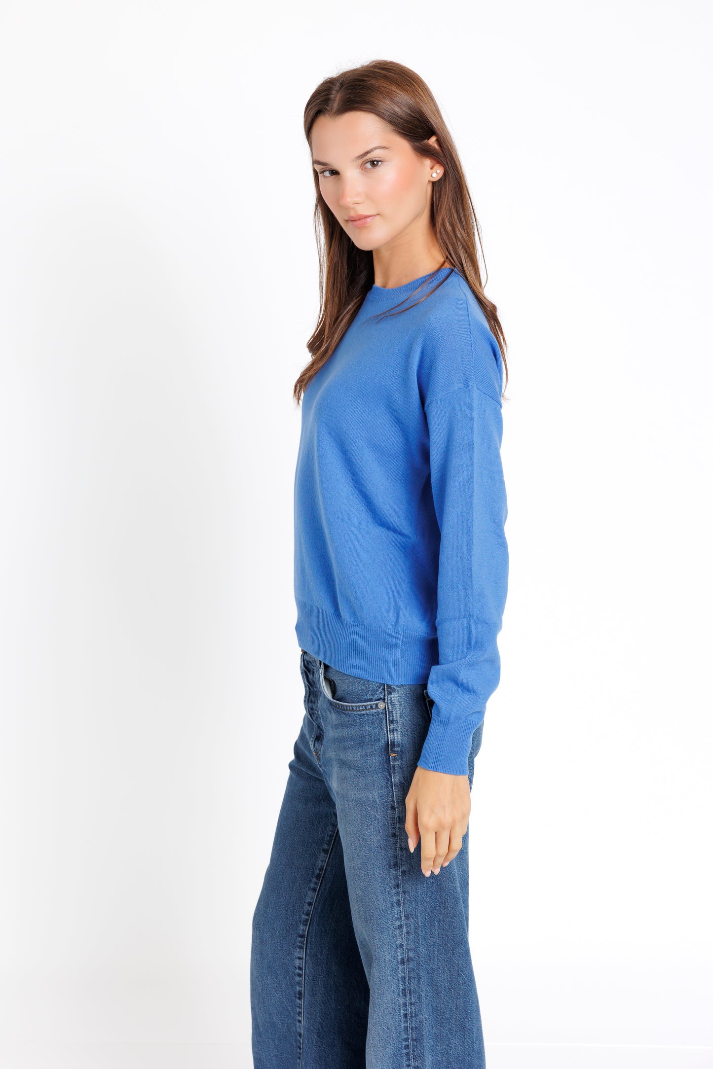 The Crew Neck. Coballt Blue