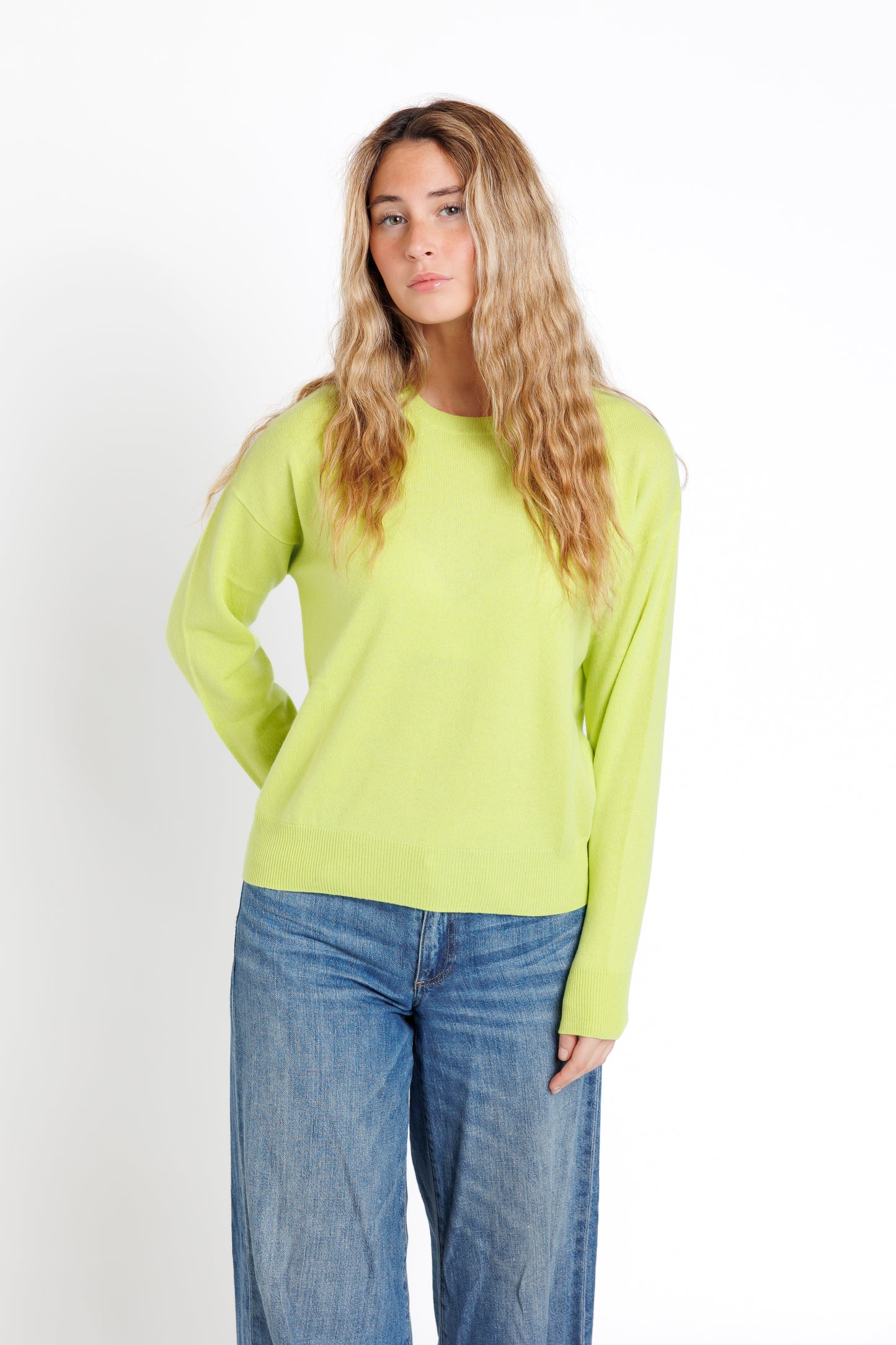 The Crew Neck. Electric Green. 20% off at checkout