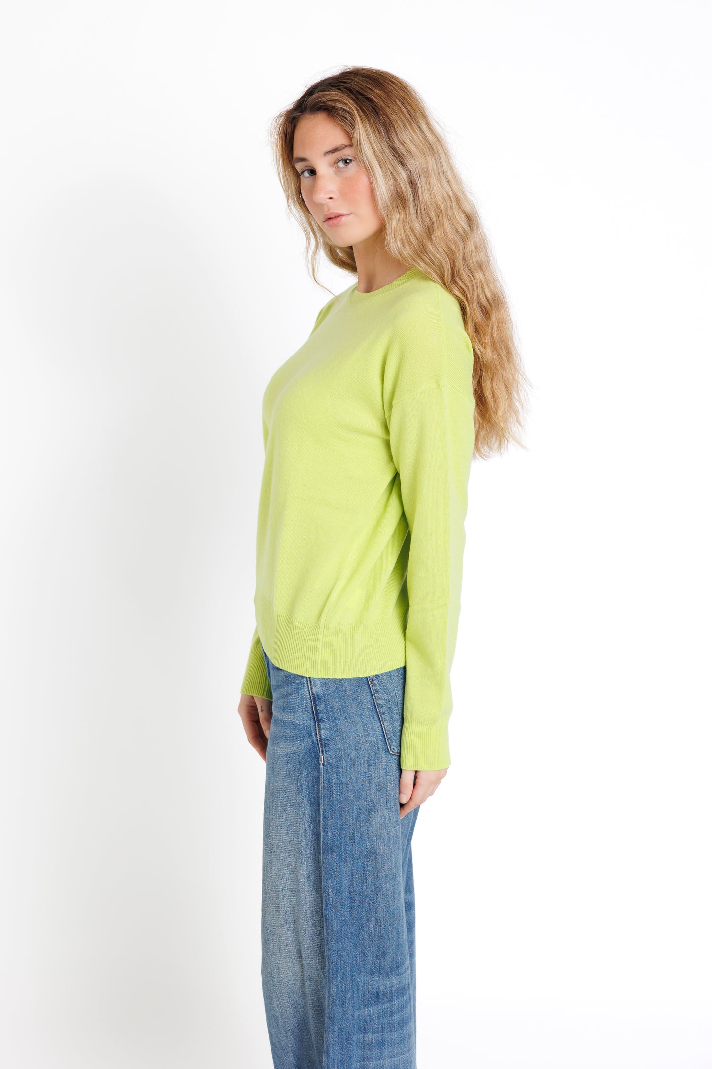 The Crew Neck. Electric Green. 20% off at checkout