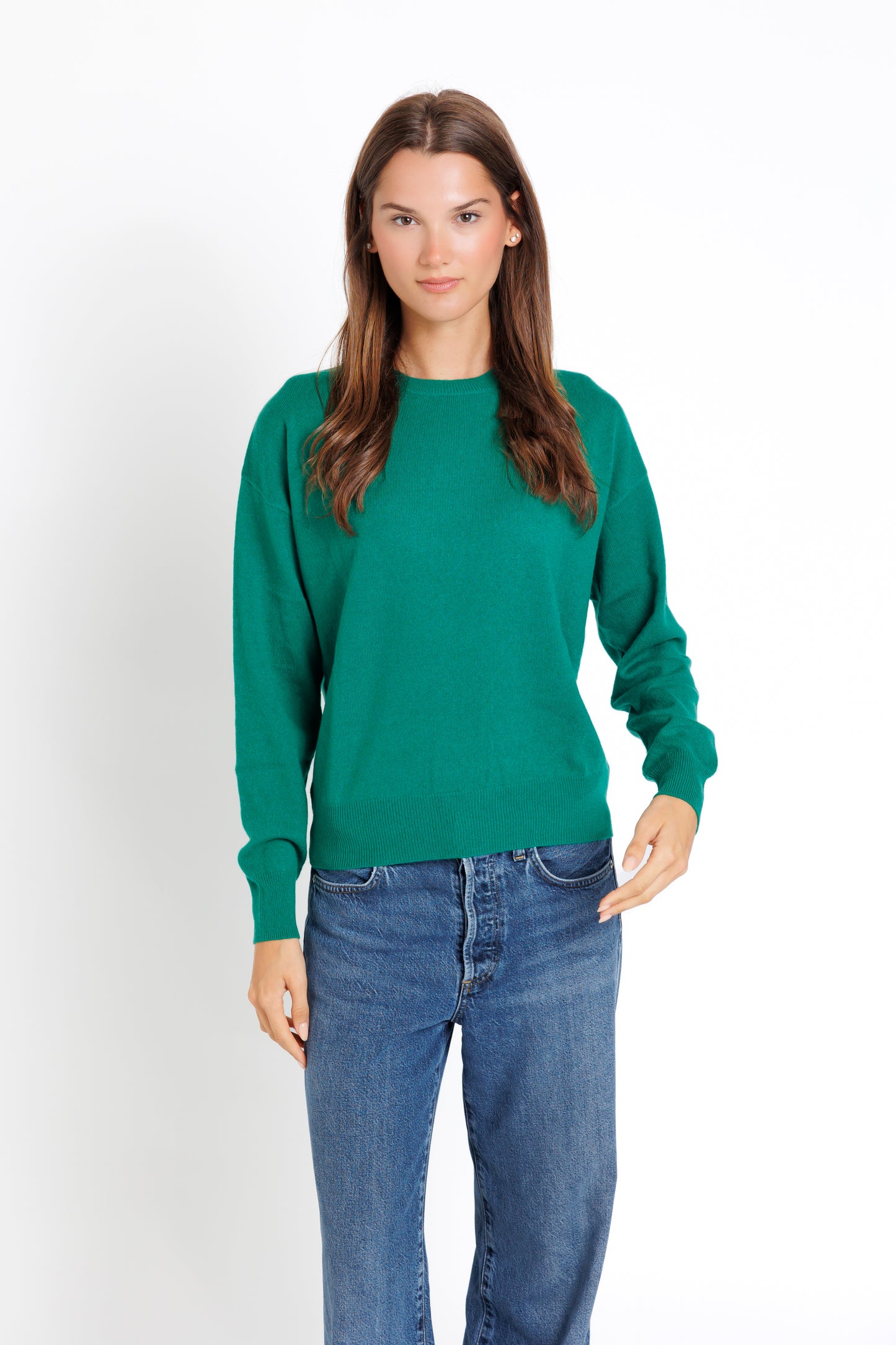 The Crew Neck. Emerland Green