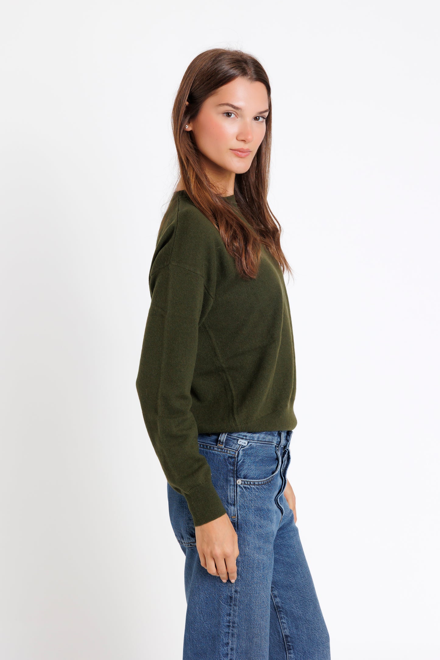 The Crew Neck. Olive Green