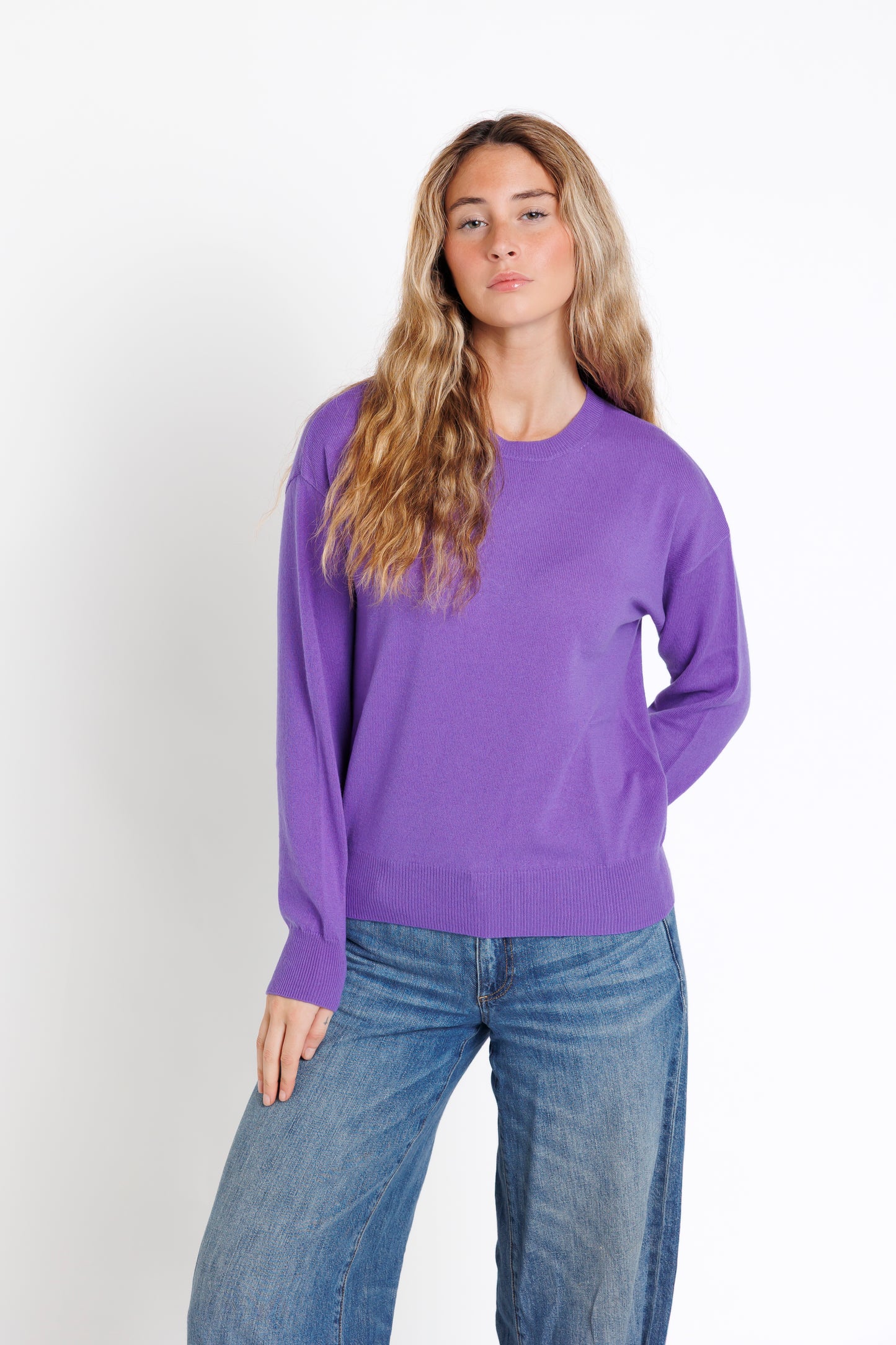 The Crew Neck. Purple.  20% off at checkout