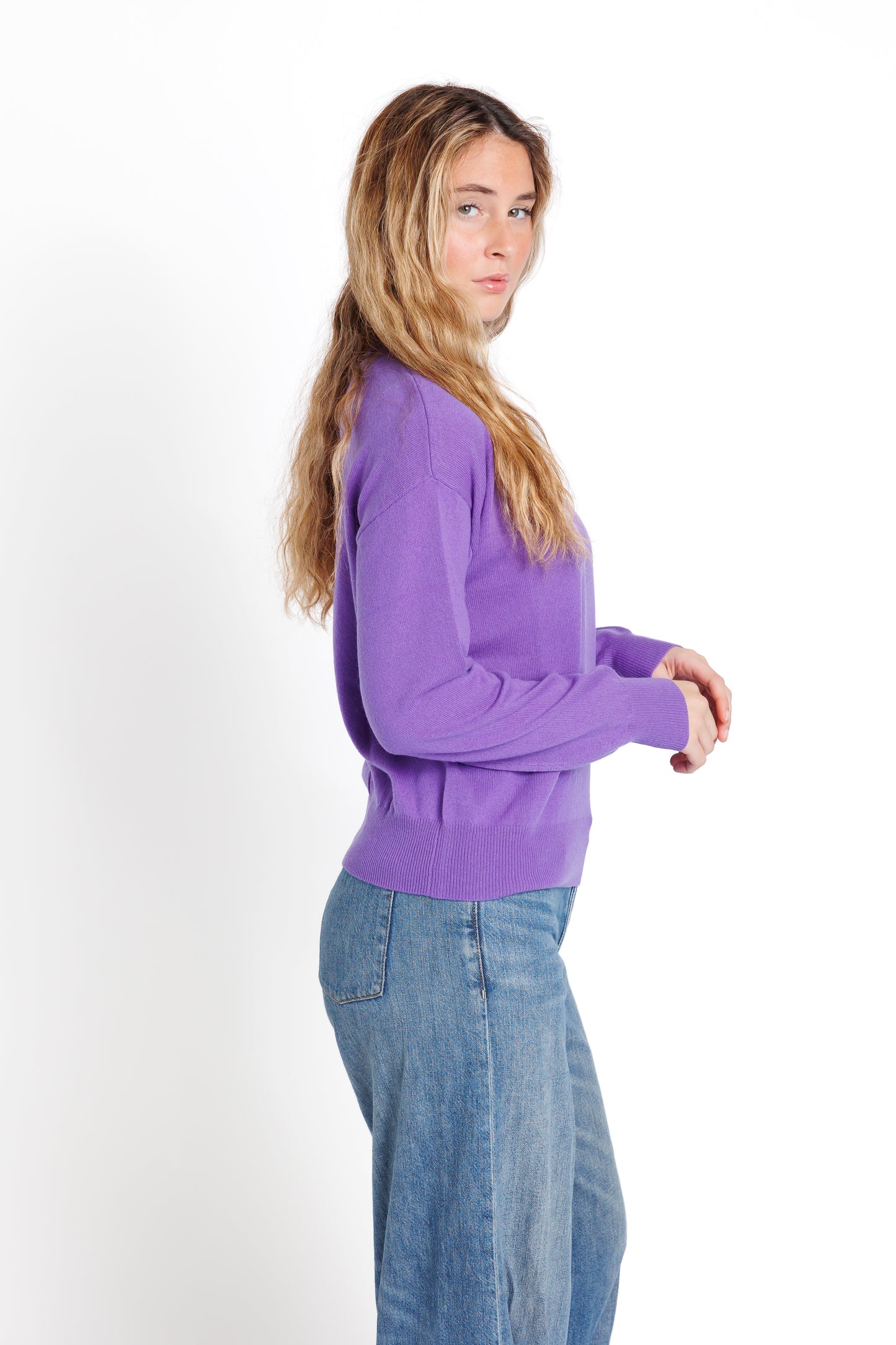 The Crew Neck. Purple.  20% off at checkout