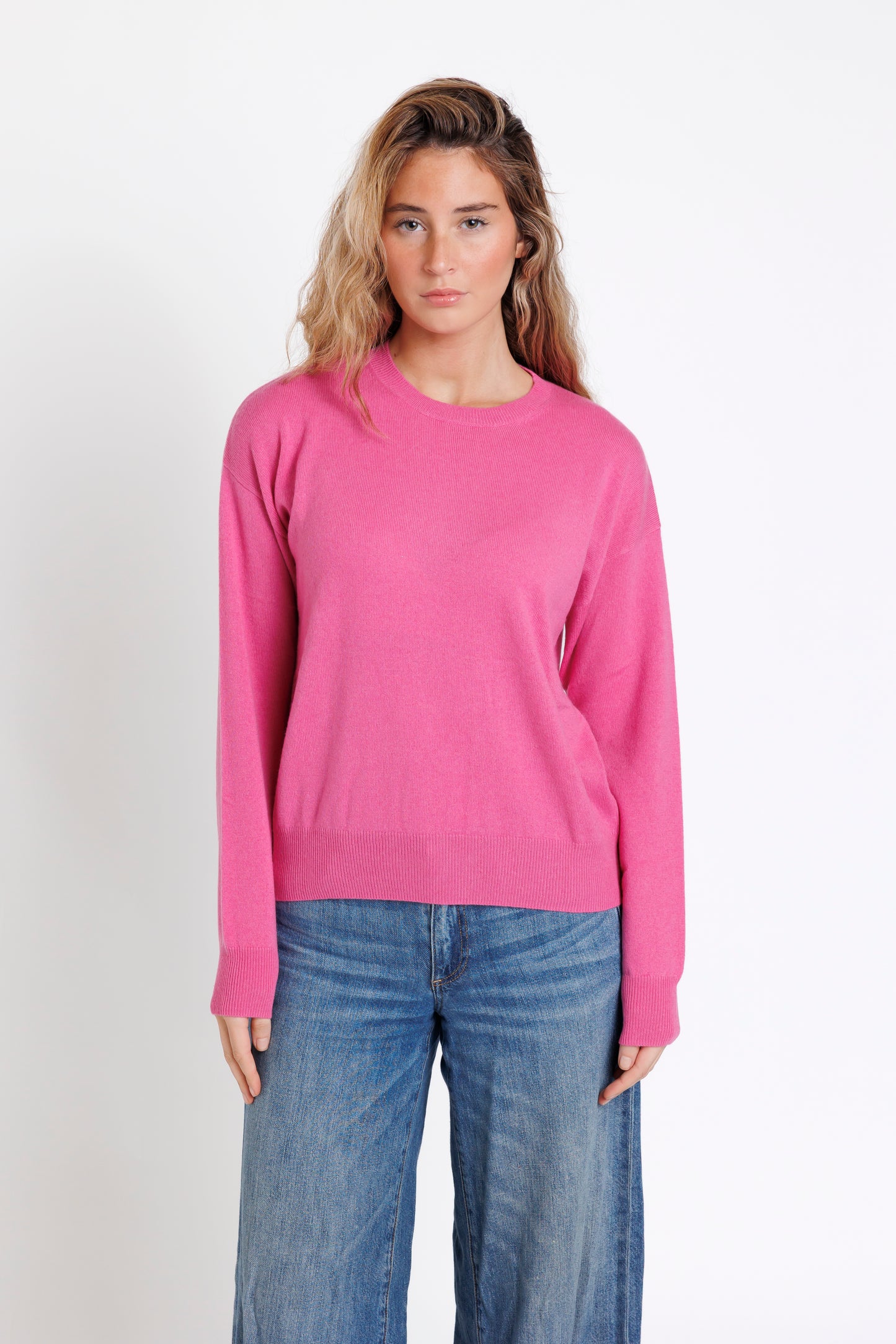 The Crew Neck. Fucsia   20% off at checkout