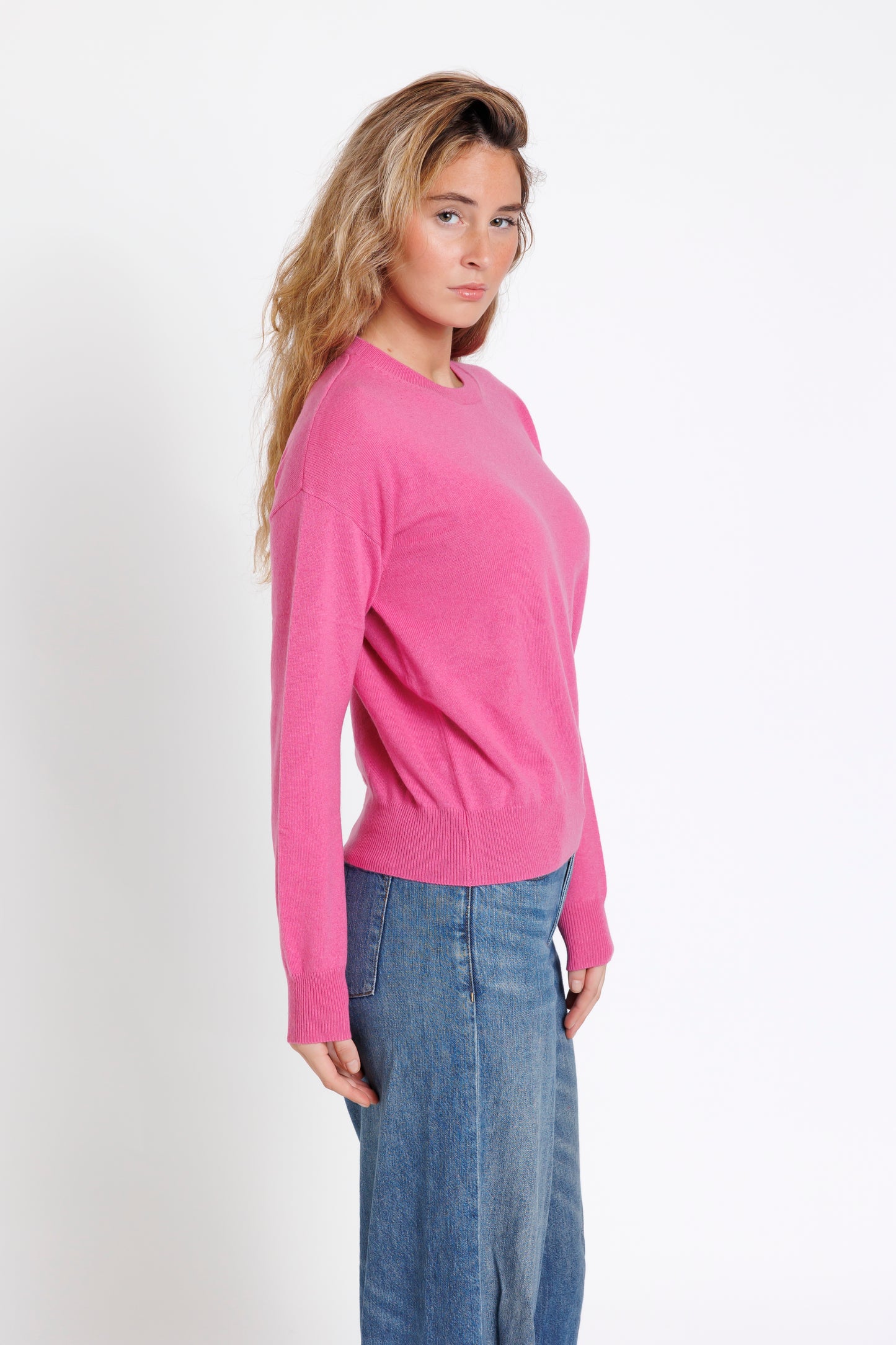 The Crew Neck. Fucsia   20% off at checkout